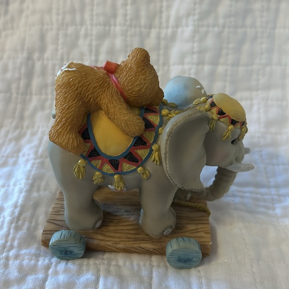 Vintage 1995 Cherished Teddies Collectible bear figurine- #103977 — “Elephant” - Picture 3 of 9